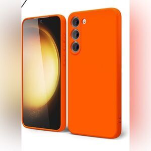 Oak  Samsung Galaxy S23 Plus case, neon orange color